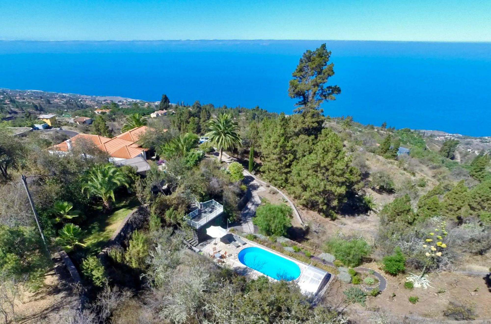 Feriendomizil Finca Tijarafe Mit Beheiztem, Abdeckbarem Pool Zewnętrze zdjęcie